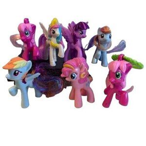 My Little Pony Mini Figure Set Ponies Rainbow Hair Fun